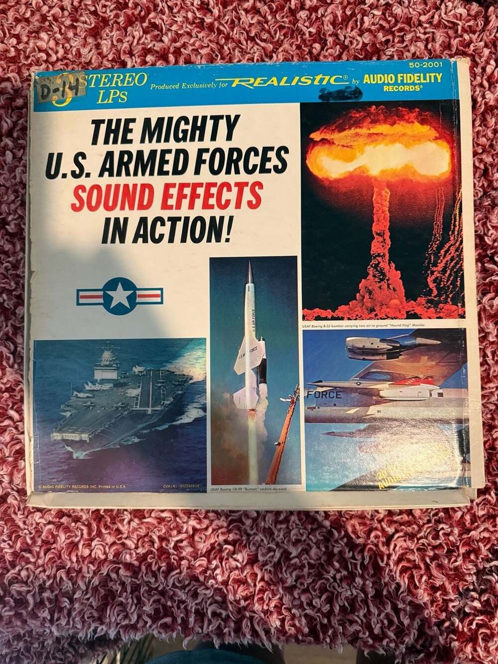 Realistic The Mighty U.S. Armed Forces Sound Effects In Action Vinyl LP